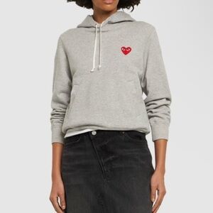 Comme des Garçons PLAY Grey Pullover Hoodie
